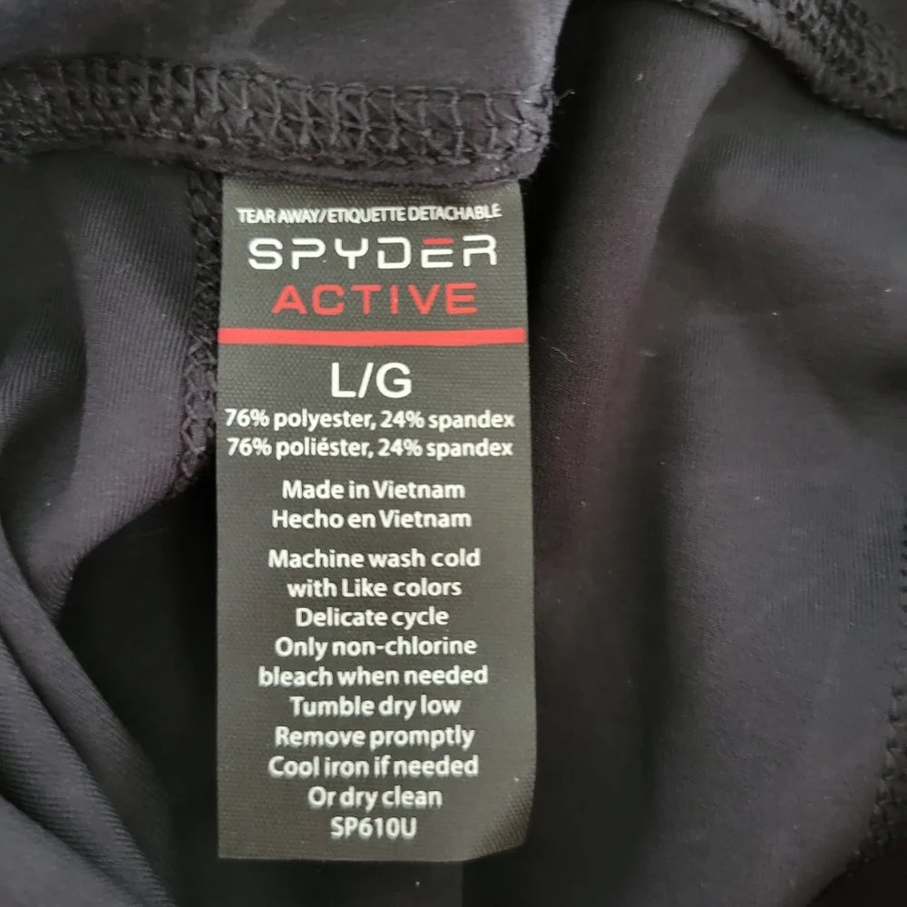 Spyder Black Web Print High Rise Active Performance Pants Leggings - Picture 8 of 9